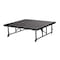 National Public Seating Stage Platform, 4 Ft. x 4 Ft. x 16"-24" Adjustable Height, Gray Carpet TFXS48481624C-02 - alternate 1